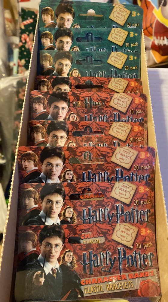 10 Sets! Harry Potter CHARACTER SHAPE SILLY BANDZ ELASTIC BRACELETS 20 PACK