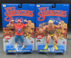 WWE SUPERSTARS LJN 2026 SET OF 2 HULK HOGAN & JOHN CENA 8” WRESTLING FIGURES NEW