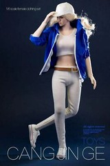 1/6 Sport Gym Hoodie Jacket Top Pants Set For 12″ PHICEN Hot Toys Female Figure