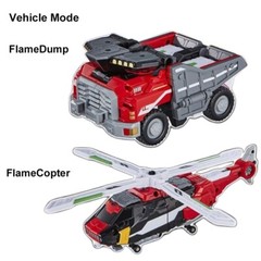 Metal Cardbot S FLAMENOVA Fire Car Transformer Robot Toy 2025 Flame Nova, 14+