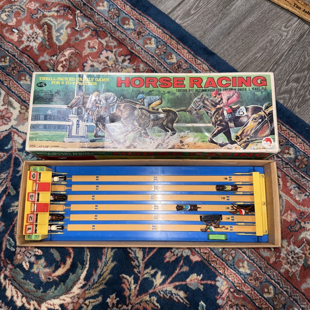 ATC Astra Trading Co Japan Horse Racing Game Complete In Box CIB Great Shape