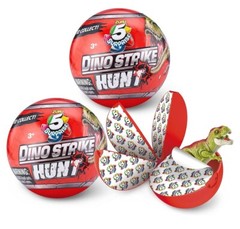 Lot of 5 – Dino Strike Hunt Zuru 5 Surprise – Factory Sealed Red Mystery Ball