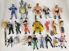 Large Lot Vintage 1990’s Action Figure Toys Dragonball Z Star Wars Power Rangers