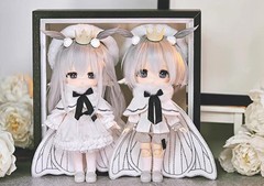 Piccodo Doll Haneko White Alice Haiba 13.6cm/5.3In Bjd Dressable Action Figure