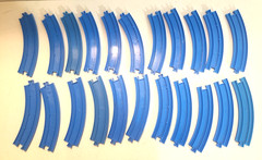 Vtg TOMY Plarail Blue Train Track Bridge Lot 145 pc Thomas & Friends TrackMaster