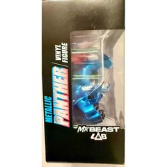 MrBeast Lab Vinyl Figure Kids One Size Blue New Metallic Panther Action Figure