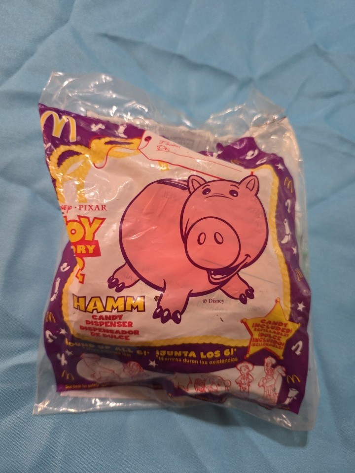 Toy Story 2 Disney Pixar Pig Hamm Figurine Candy Dispenser McDonald’s 1999