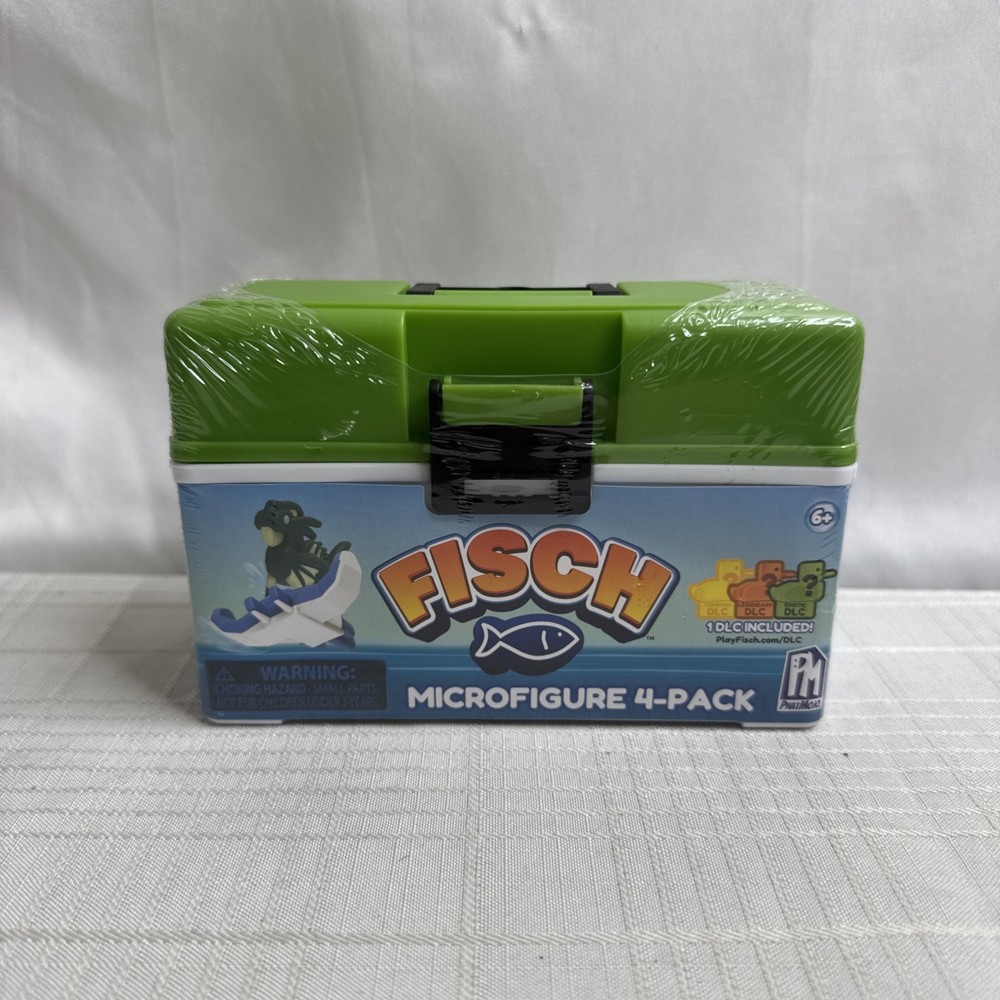 PhatMojo Fisch Collectible Micro Figure 4 Pack Green Tackle Box BRAND NEW SEALED