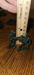 Lot Of 90 Dark Green Army Men Hard Plastic