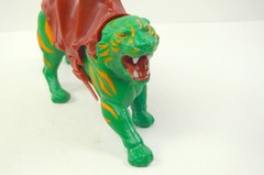 MOTU, Battle Cat, figure, Masters of the Universe, white dot, complete, He-Man