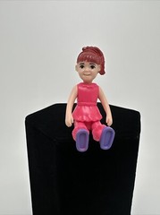 Mini pink doll ponytail girl toy figure 2.5 In…55