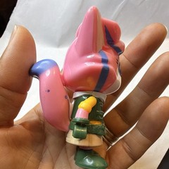 Bonkers Toy Co Alpha Lexa Cat Plastic Figure Pink Hair Green Outfit Yellow/White
