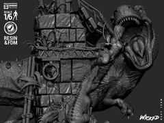 3D Printed Fan Art Tomb Raider Diorama by Wicked