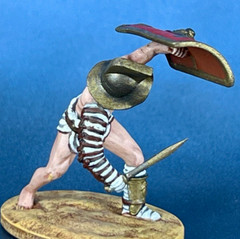 Handcrafted Gladiator Resin Figurine 40mm Collectible Sculpture