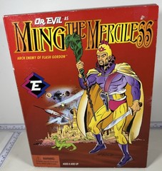 Playing Mantis Dr. Evil Ming Merciless & Flash Gordon Captain 12” 1999 2 Lot