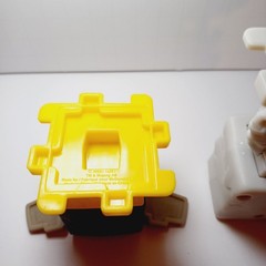 Lot of 2 2025 Minecraft Movie Bee and Skelton Figures Gray Black Yellow