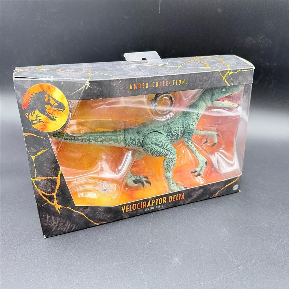 Mattel 2019 Amber Collection Jurassic World Velociraptor Delta Action Figure