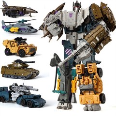 HZX Defensor Bruticus Superion Devastator 30CM IDW Transformation Toys NO BOX