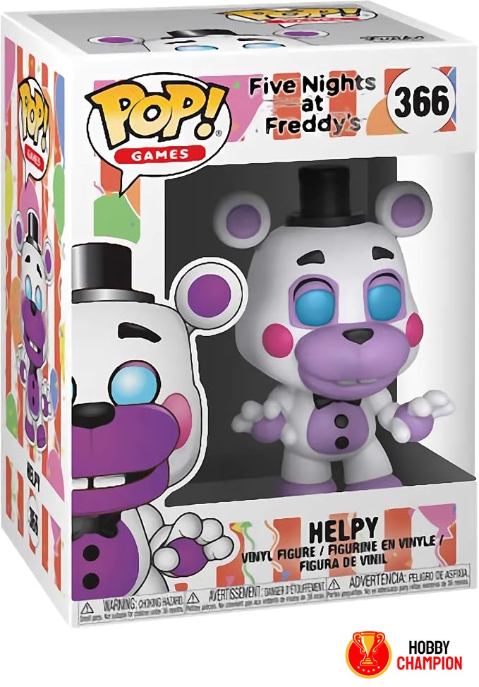 Games FNAF Funko Pop Helpy 366 PERFECT MINT Box Tracked w/ Protector