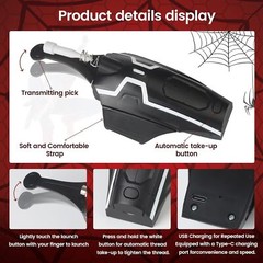 Spider Web Shooter 2.0 USB Real Web Slinger and Launcher Toy for Superhero Fans