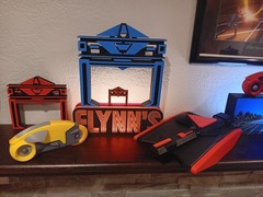 Retro Tron Flynn’s logo light box sign for vintage tron collection display