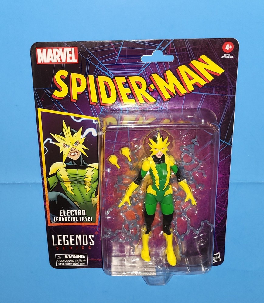 Marvel Legends 6″ Electro (Francine Frye) – Spider-Man Animated Retro Series New