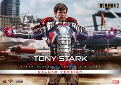 Hot Toys Iron Man 2 Tony Stark Mark V Suit Up Version Deluxe 1/6 Figure In Stock