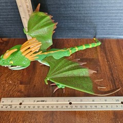 Spin Master How to Train Your Dragon 2010 DEADLY NADDER Green Action Figure