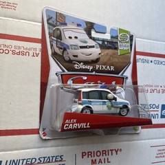 DISNEY PIXAR CARS WORLD GRAND PRIX ALEX CARVILL COLLECTOR NO. 17/17 NEW BOX-27