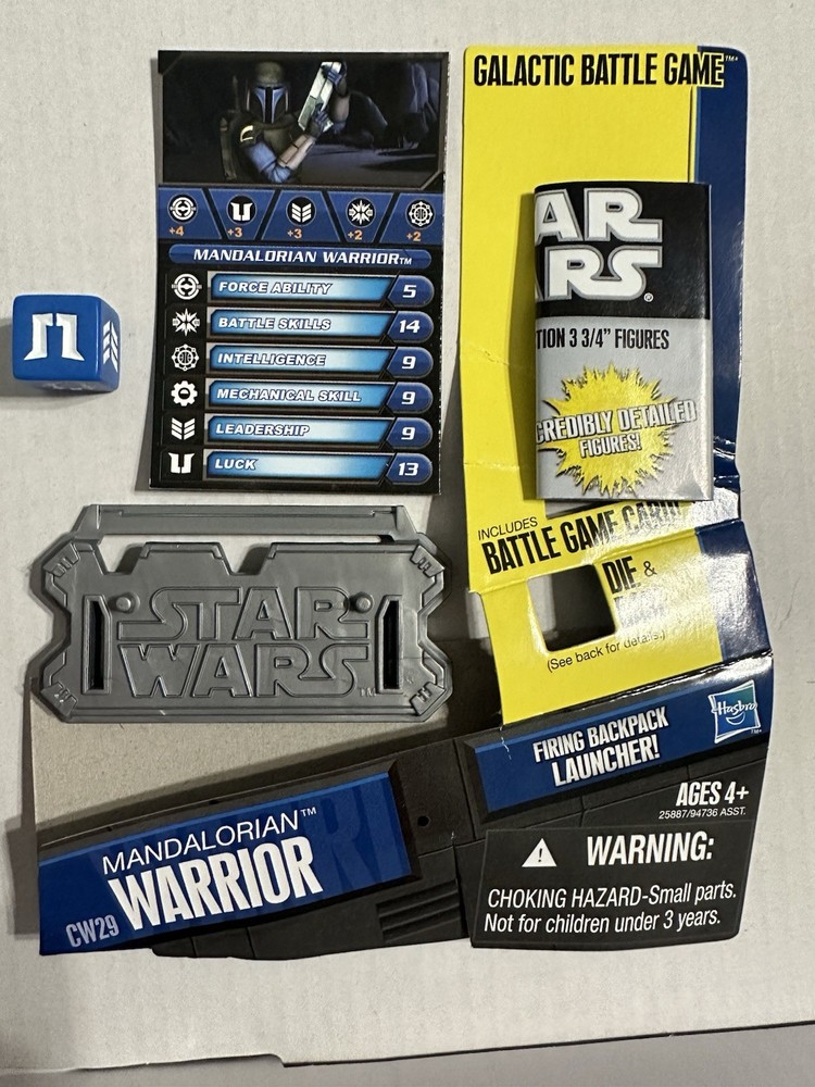 Star Wars The Clone Wars MANDALORIAN WARRIOR CW29 Inserts Only Dice Stand