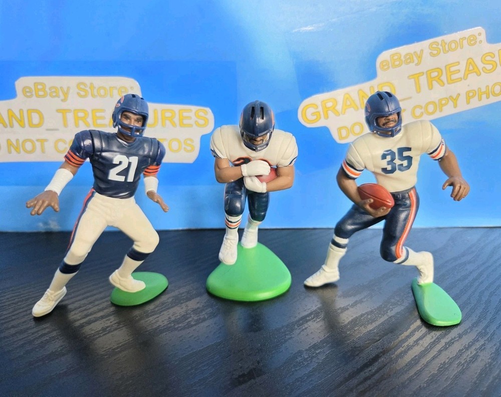 LOT OF 3 KENNER CHICAGO BEARS STARTING LINEUP FIGURE nfl slu Loose Woolford Neal