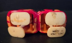 VINTAGE 1960’S MARX HAP-HOP RAMP WALKERS LOT OF 2/Red & Blue /HONG KONG!!!!