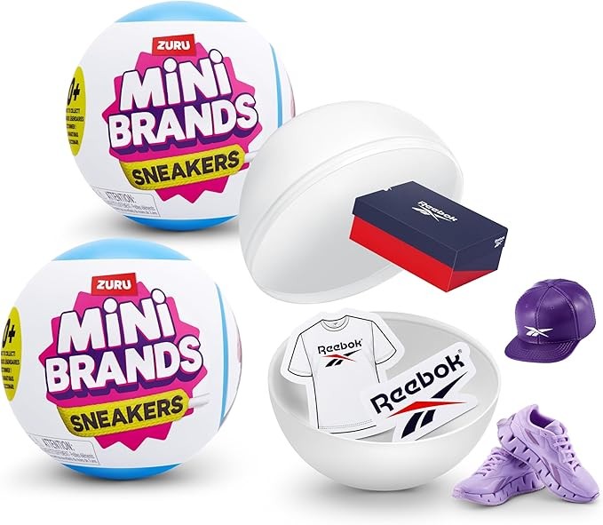 Sneakers Mini Brands Capsule 2 Pack by ZURU Real Miniature Sneaker Brands
