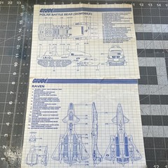 Vintage • G.I. Joe BLUEPRINTS / INSTRUCTIONS LOT (28 pcs) • Combat jet, Etc.