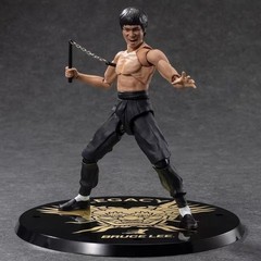 SHF Bruce Lee 50th Anniversary Action Figure with Base Collectible Gift
