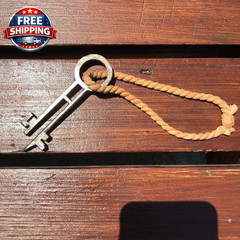 3D Printed Davy Jones Key – Hand-Painted with Realistic Metal Finish – PLA Plast