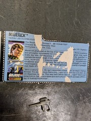 HASBRO GI JOE G.I. JOE Weapon + Card – 1987 Maverick v1 – Pistol Gun Weapon
