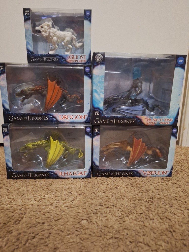 Loyal Subjects Game of Thrones Viserion Drogon Rhaegal Ghost & The Knight King