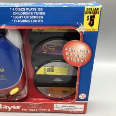 Classic Toy Portable CD Player Ages 3+ 4 Discs 150 Songs & Light Children’s NEW