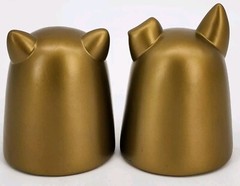 TINY GHOST BIMTOY PUPPY & KITTY GOLD EDITION NYCC 2018 EXCLUSIVE DESIGNER TOYS