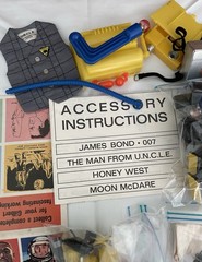 Gilbert Action Figure Accessories 007 Honey West Man from Uncle Moon McDare Lot