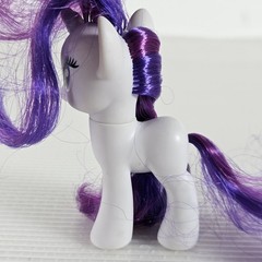 My Little Pony G4 Rarity Brushable Figure 3″ w/ Accessories & Pet Bird