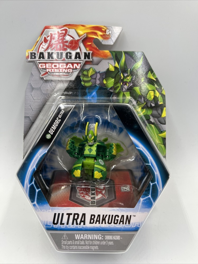 Bakugan Demorc Ultra 3-in Collectible Action Figure & Trading Card & BakuCore