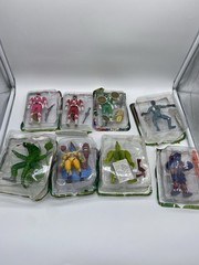 Vintage Power Rangers Figure Lot Flip Head Pink Red Green Yellow Peckster Zedd