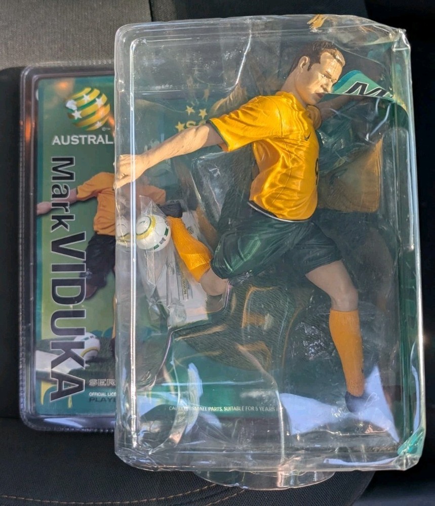 Socceroos Football Australia Mark Viduka action figure New (Slight Box Issue)