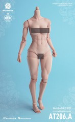 US Worldbox AT206A 1/6 Pale Skin Muscle Flexible Joint Female Body Figure Doll