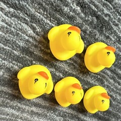 Rubber Duck Mini Lot Of 5 Decor Car Home Cruise Jeep Ornament Cute Ducky 1.25 in
