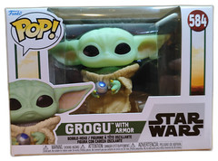 Funko Pop 584 Star Wars Grogu With Armor Vinyl Figure New OVP
