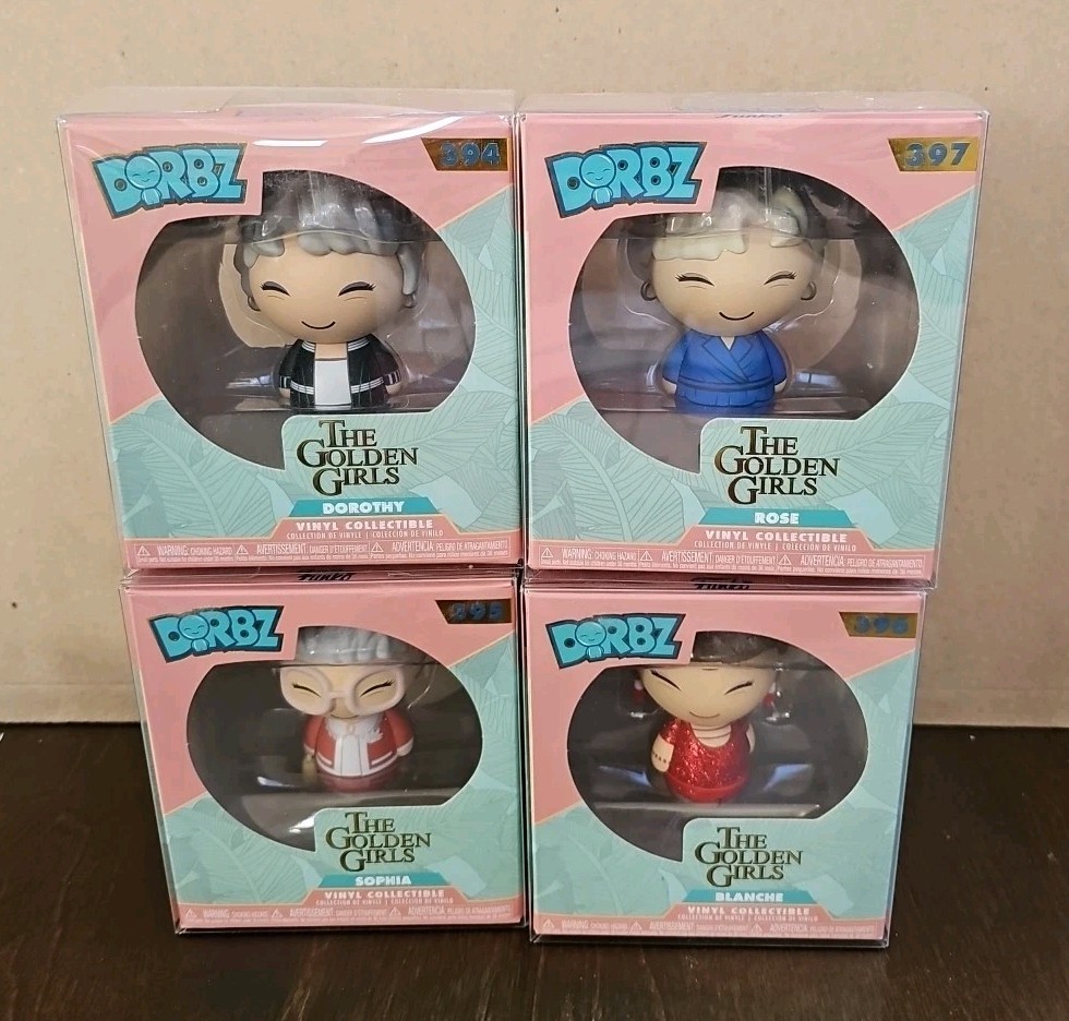 Funko THE GOLDEN GIRLS Dorbz SET Dorothy 394, Sophia 395, Blanche 396, Rose 397