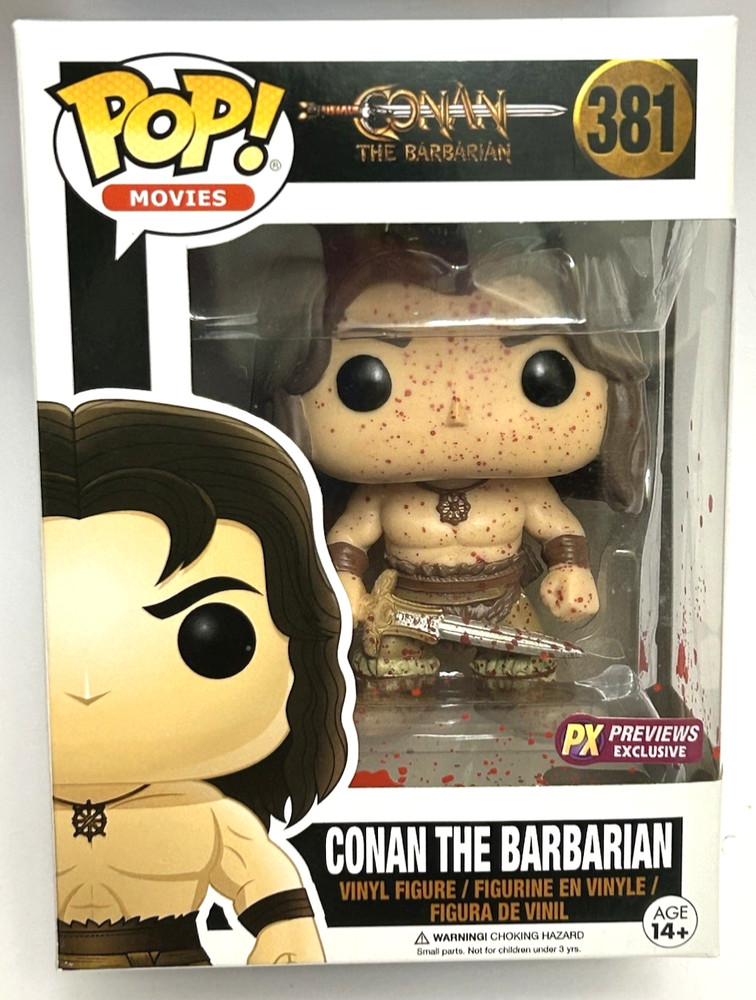 “Conan Barbarian” Arnold Schwarzenegger Previews Bloody Excl. Funko Pop #381 New